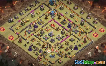 CoC Town Hall 12 Base Layouts & Links | War, Trophy, Home Village #33959