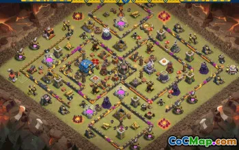 CoC Town Hall 12 Base Layouts & Links | War & Trophy Maps #31589