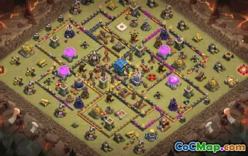 CoC Town Hall 12 Base Layouts & Links | War & Trophy Maps #32204