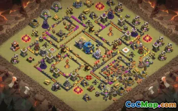 CoC Town Hall 12 Base Layouts & Map Links | Home, War, Trophy #33701