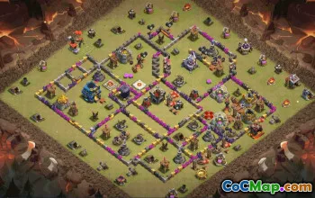 CoC Town Hall 12 Base Layouts & Map Links | Home, War & Trophy Bases #30719