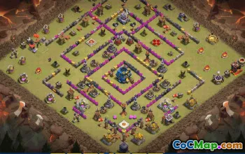 CoC Town Hall 12 Base Layouts & Map Links | Home, War & Trophy Bases #31042