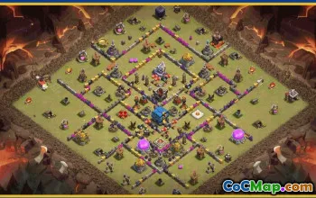 CoC Town Hall 12 Base Layouts & Map Links | Trophy & War Bases #30106