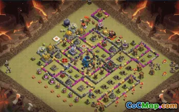 CoC Town Hall 12 Base Layouts & Map Links | Trophy & War Bases #30878