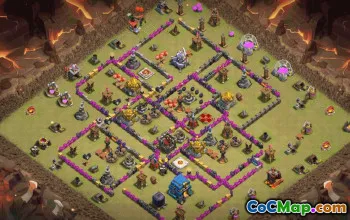 CoC Town Hall 12 Base Layouts & Map Links | Trophy & War Bases #31322