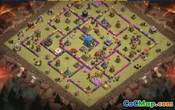CoC Town Hall 12 Base Layouts & Map Links | Trophy & War Bases #31325