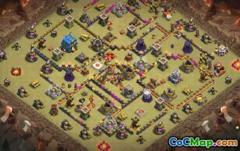 CoC Town Hall 12 Base Layouts & Map Links | Trophy & War Defense #31160