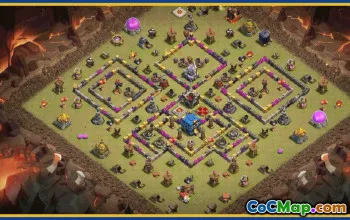 CoC Town Hall 12 Base Layouts & Map Links | Trophy & War Defenses #30191