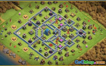 CoC Town Hall 12 Base Layouts & Map Links | War, Farming & Trophy #29481