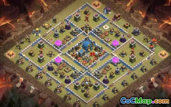CoC Town Hall 12 Base Layouts & Map Links | War & Trophy Bases #27526