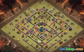CoC Town Hall 12 Base Layouts & Map Links | War & Trophy Bases #30811