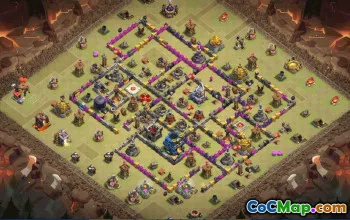 CoC Town Hall 12 Base Layouts & Map Links | War & Trophy Defense #30849