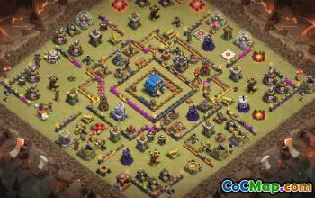 CoC Town Hall 12 Base Layouts & Map Links | War, Trophy & Home Village #30972