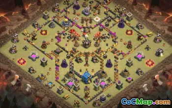 CoC Town Hall 12 Base Layouts & Map | Trophy, War & Home Village #32866