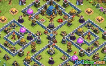 CoC Town Hall 12 Base Layouts & Map | War & Home Village Designs #27488