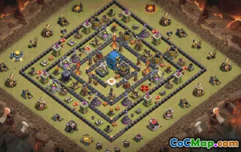 CoC Town Hall 12 Base Layouts & Map | War, Trophy & Farm Bases #32546