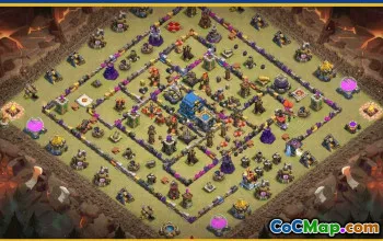 CoC Town Hall 12 Base Layouts & Map | War, Trophy & Home Village #28569