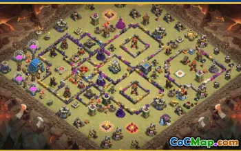 CoC Town Hall 12 Base Layouts & Map | War & Village Designs #28043