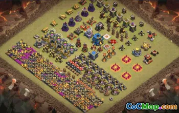 CoC Town Hall 12 Base Layouts & Maps | Copy & Download #33964