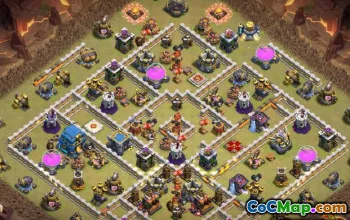 Coc Town Hall 12 Base Layouts & Maps - Copy & Link #12935