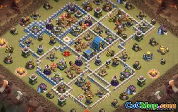 Primăria COC 12 machete de bază și hărți | Copiați link -uri și sfaturi #13039