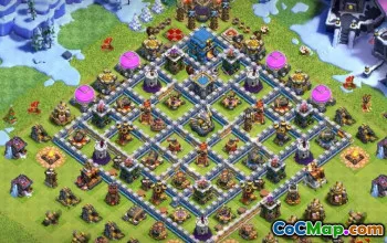 COC市政厅12基本布局和地图|立即复制！ ＃12083