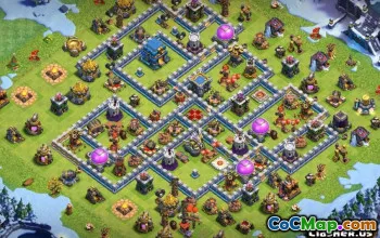 COC市政厅12个基本布局和地图 - 立即复制！ ＃12471