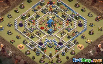 Primăria COC 12 machete și hărți de bază - Copiați acum! #13038