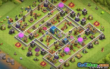 Primăria COC 12 machete și hărți de bază - Copiați acum! #13347