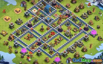 Coc Town Hall 12 Base Layouts & Maps - Copy Now! #13397