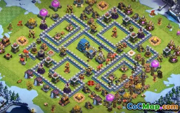 COC TOWAL HALL 12: BASE Layouts & Maps - Kopier nå! #13436