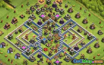 CoC Town Hall 12 Base Layouts & Maps - Copy Now! #13819