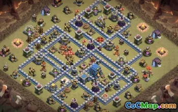 Coc Town Hall 12 Układy i mapy podstawowe - Kopiuj teraz! #16032