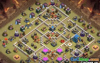 Coc Town Hall 12 Base Layouts & Maps - Copy & Use! #12934