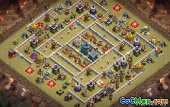 COC Town Hall 12 Temel Düzenler ve Haritalar Kolay Kopya #13499