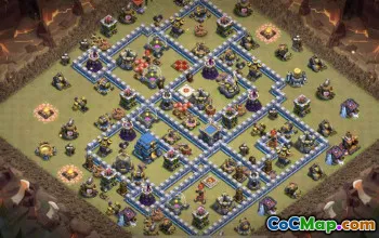 Coc Town Hall 12: Layouts i mapy do domu i wojny #16376