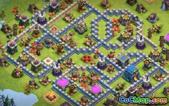 COC市政厅12基本布局：家庭和战争＃12062