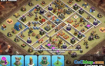 COC市政厅12家园的基本布局和地图＃12477