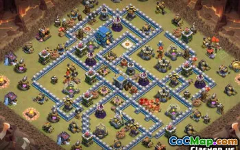 Coc Town Hall 12 Układy i mapy do domu i wojny #14408