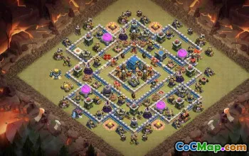 CoC Town Hall 12 Base Layouts & Maps | Home, Trophy & Farming #27530