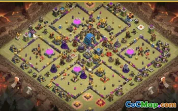 CoC Town Hall 12 Base Layouts & Maps | Home, Trophy, Farming #28567
