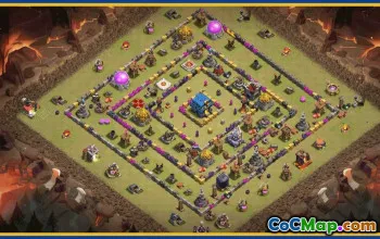 CoC Town Hall 12 Base Layouts & Maps | Home, Trophy & Farming #30196