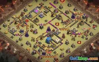 CoC Town Hall 12 Base Layouts & Maps | Home, Trophy, War #32577