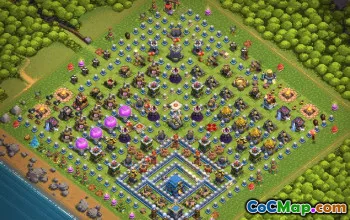 CoC Town Hall 12 Base Layouts & Maps - Home Village Designs #17194