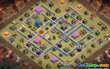 Primăria COC 12 Aspecte și hărți de bază: acasă și război #13598