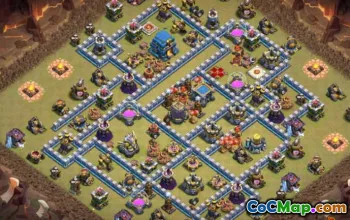 COC radnice 12 Base Layouts & Maps | Home & War Base #14098