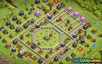 Tòa thị chính Coc 12 Bố cục cơ sở & Bản đồ - Trang chủ, Chiến tranh, Hybrid #13356