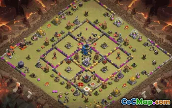 CoC Town Hall 12 Base Layouts & Maps | Home, War, Trophy #30851