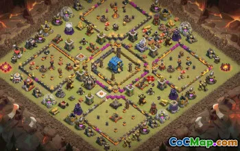 CoC Town Hall 12 Base Layouts & Maps | Home, War, Trophy #31492