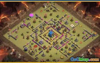 CoC Town Hall 12 Base Layouts & Maps | Home, War & Trophy Designs #29916
